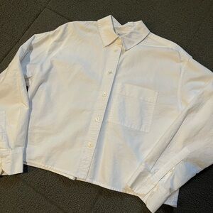 Madewell Signature Oxford Crop Shirt